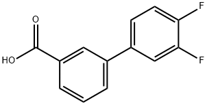 3-BIPHENYL-3',4'-DIFLUORO-CARBOXYLIC ACID
 Structural