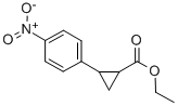 CYCLOPROPANECARBOXYLIC ACID, 2-(4-NITROPHENYL), ETHYL ESTER Structural