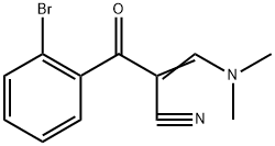 3-(Dimethylamino)-2-(2-bromobenzoyl)acrylonitrile Structural