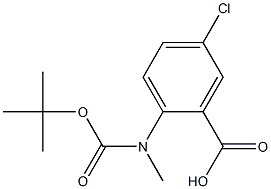 ANTHRANILIC ACID, N-BOC-N-METHYL-5-CHLORO
 Structural