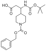 3-N-BOC-AMINO-3-(4'-CBZ)PIPERIDINE-PROPIONIC ACID
 Structural