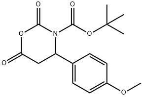 N-BOC-BETA-ALANINE-BETA-4'-METHOXYPHENYL-N-CARBOXYANHYDRIDE
 Structural