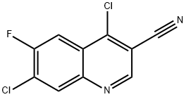 4,7-DICHLORO-6-FLUORO-QUINOLINE-3-CARBONITRILE
 Structural