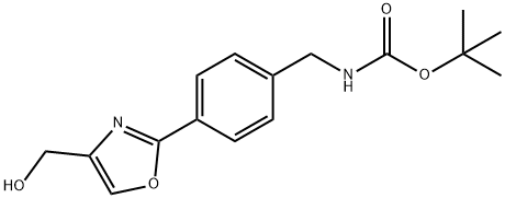 [4-(4-HYDROXYMETHYL-OXAZOL-2-YL)-BENZYL]-CARBAMIC ACID TERT-BUTYL ESTER
 Structural