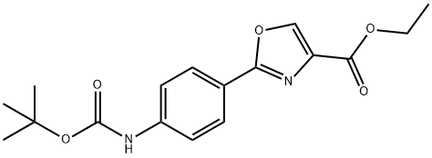 ETHYL 2-(4'-BOC-AMINOPHENYL)-1,3-OXAZOLE-4-CARBOXYLATE
