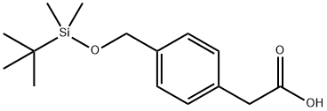 [4-(TERT-BUTYL-DIMETHYL-SILANYLOXYMETHYL)PHENYL]-ACETIC ACID
 Structural