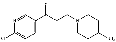 3-(4-AMINO-PIPERIDIN-1-YL)-1-(6-CHLORO-PYRIDIN-3-YL)-PROPAN-1-ONE
 Structural