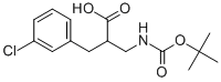 2-N-BOC-2-AMINOMETHYL-3-(3-CHLORO-PHENYL)-PROPIONIC ACID
