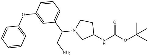 3-N-BOC-AMINO-1-[2-AMINO-1-(3-PHENOXY-PHENYL)-ETHYL]-PYRROLIDINE
