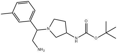 3-N-BOC-AMINO-1-(2-AMINO-1-M-TOLYL-ETHYL)-PYRROLIDINE
