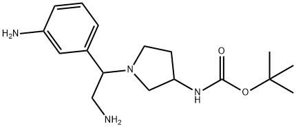 3-N-BOC-AMINO-1-[2-AMINO-1-(3-AMINO-PHENYL)-ETHYL]-PYRROLIDINE
