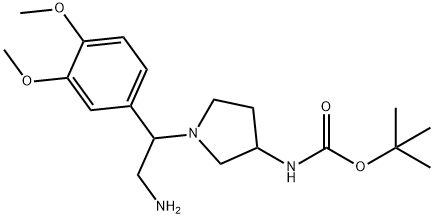 3-N-BOC-AMINO-1-[2-AMINO-1-(3,4-DIMETHOXY-PHENYL)-ETHYL]-PYRROLIDINE
