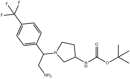 3-N-BOC-AMINO-1-[2-AMINO-1-(4-TRIFLUOROMETHYL-PHENYL)-ETHYL]-PYRROLIDINE
