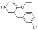 ETHYL 3-(3-BROMO-PHENYL)-2-METHYLAMINOMETHYL-PROPIONATE
 Structural