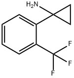 Cyclopropanamine, 1-[2-(trifluoromethyl)phenyl]- Structural