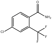 4-CHLORO-2-(TRIFLUOROMETHYL)BENZAMIDE Structural