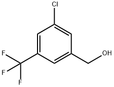 3-CHLORO-5-(TRIFLUOROMETHYL)BENZYL ALCOHOL Structural