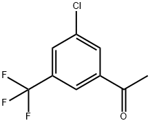 3'-CHLORO-5'-(TRIFLUOROMETHYL)ACETOPHENONE Structural