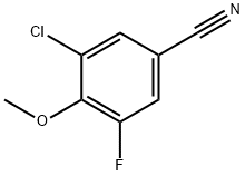 3-CHLORO-5-FLUORO-4-METHOXYBENZONITRILE Structural