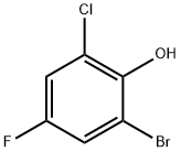 2-BROMO-6-CHLORO-4-FLUOROPHENOL Structural