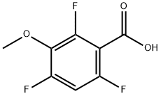 3-METHOXY-2,4,6-TRIFLUOROBENZOIC ACID Structural