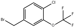 4-CHLORO-3-(TRIFLUOROMETHOXY)BENZYL BROMIDE Structural