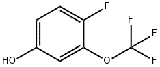 4-FLUORO-3-(TRIFLUOROMETHOXY)PHENOL Structural