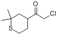 Ethanone, 2-chloro-1-(tetrahydro-2,2-dimethyl-2H-thiopyran-4-yl)- (9CI) Structural