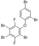 2,2',4,4',5-PENTABROMO-3,6-DIFLUORODIPHENYL ETHER Structural