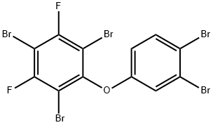 2,3',4,4',6-PENTABROMO-3,5-DIFLUORODIPHENYL ETHER Structural