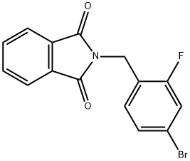 4-BROMO-2-FLUOROBENZYLPHTHALIMIDE Structural