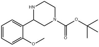 3-(2-METHOXY-PHENYL)-PIPERAZINE-1-CARBOXYLIC ACID TERT-BUTYL ESTER Structural