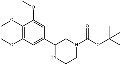 3-(3,4,5-TRIMETHOXY-PHENYL)-PIPERAZINE-1-CARBOXYLIC ACID TERT-BUTYL ESTER Structural