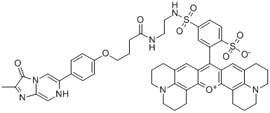 [2-[4-[4-[3,7-dihydro-2-methyl-3-oxoimidazo[1,2-a]pyrazin-6-yl]phenoxy]butyramido]ethylamino]sulforhodamine 101