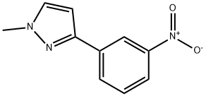 1-METHYL-3-(3-NITROPHENYL)PYRAZOLE Structural