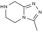 3-METHYL-5,6,7,8-TETRAHYDRO-[1,2,4]TRIAZOLO[4,3-A]PYRAZINE Structural