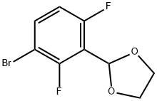 2-(3-BROMO-2,6-DIFLUOROPHENYL)-1,3-DIOXALANE Structural