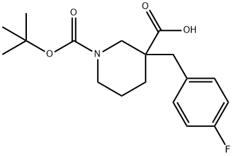 1-[(TERT-BUTYL)OXYCARBONYL]-3-(4-FLUOROBENZYL)PIPERIDINE-3-CARBOXYLIC ACID