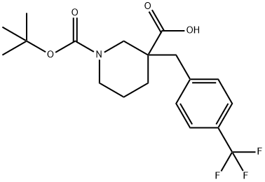 1-[(TERT-BUTYL)OXYCARBONYL]-3-[4-(TRIFLUOROMETHYL)BENZYL]PIPERIDINE-3-CARBOXYLIC ACID