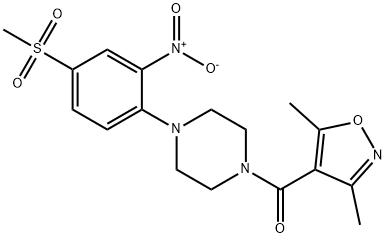 Methanone, (3,5-dimethyl-4-isoxazolyl)[4-[4-(methylsulfonyl)-2-nitrophenyl]-1-piperazinyl]-