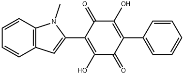 2,5-DIHYDROXY-3-(1-METHYL-1H-INDOL-2-YL)-6-PHENYL-[1,4]BENZOQUINONE