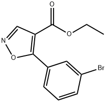 4-Isoxazolecarboxylicacid,5-(3-bromophenyl)-,ethylester(9CI) Structural