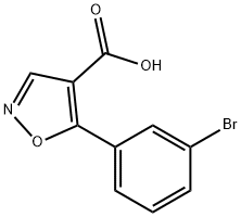 5-(3-BROMO-PHENYL)-ISOXAZOLE-4-CARBOXYLIC ACID Structural