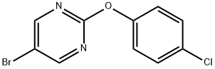 5-BROMO-2-(4-CHLOROPHENOXY)PYRIMIDINE Structural