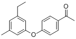 1-[4-(3-METHYL-5-ETHYL-PHENOXY)-PHENYL]-ETHANONE Structural