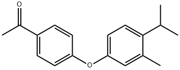 1-[4-(3-METHYL-4-ISOPROPYL-PHENOXY)-PHENYL]-ETHANONE Structural