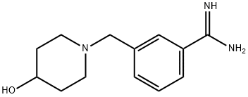 3-(4-HYDROXY-PIPERIDIN-1-YLMETHYL)-BENZAMIDINE Structural