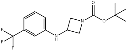 1-BOC-3-(3-TRIFLUOROMETHYL-PHENYLAMINO)-AZETIDINE Structural