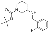 1-BOC-3-(2-FLUORO-BENZYLAMINO)-PIPERIDINE Structural