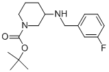 1-BOC-3-(3-FLUORO-BENZYLAMINO)-PIPERIDINE Structural